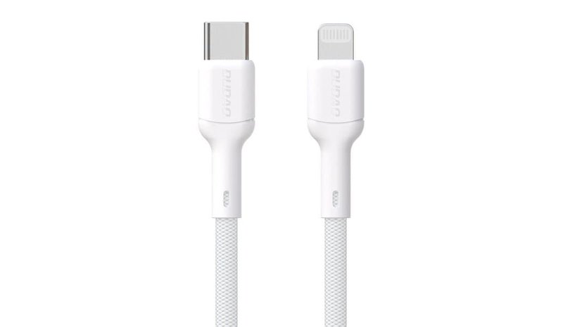 Dudao L9X 30W USB-C Cable - Lightning 1m - White – kuva 1/2