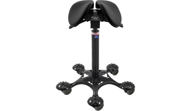 Salli SMALL MultiAdjuster -satulatuoli, keskipitkä, 560 mm Salli Base, musta