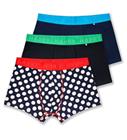 H By Happy Socks Navy Big Dot miesten bokserit