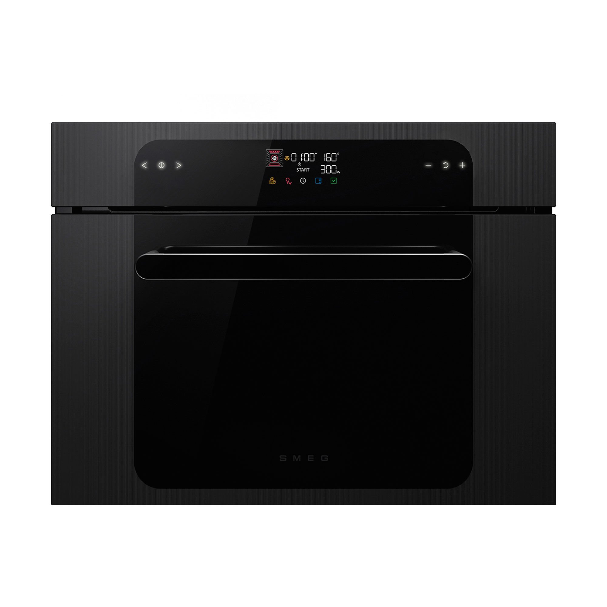 Smeg SO4202M1B Musa integroitava uuni mikroaaltotoiminnolla, 45 cm, musta