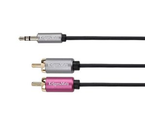kaapeli jack 3,5 - 2rca stereo 1,0 m kruger&matz