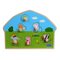 Barbo Toys Peppa Pig muotoinen puinen palapeli - Leikkikenttä – kuva 1