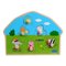 Barbo Toys Peppa Pig muotoinen puinen palapeli - Leikkikenttä – kuva 2