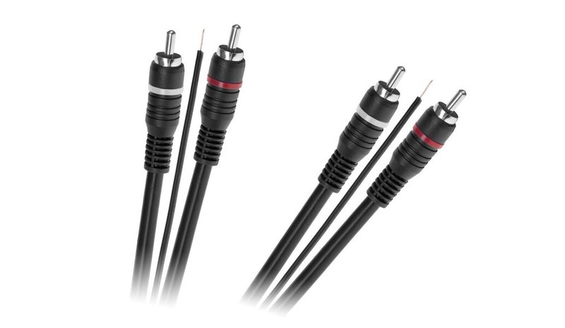 kaapeli 2 x rca - 2 x rca ja ohjauskaapeli