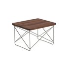 Vitra Eames occasional table ltr -sivupöytä tumma pähkinä / ruostumaton teräs