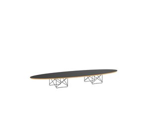 Vitra Elliptical table etr -sohvapöytä musta laminaatti / musta l 227 cm