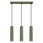 Sollux Lighting riippuvalaisin Karbon 3L, oliivinvihreä