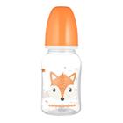 Pullo kapealla kaulalla Canpol Cute Animals, oranssi, 120ml