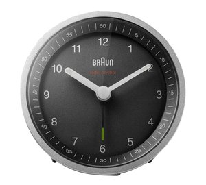 Braun - Herätyskello DCF 8 cm Hopea/Musta