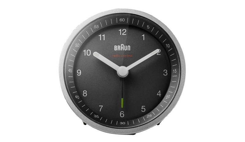 Braun - Herätyskello DCF 8 cm Hopea/Musta