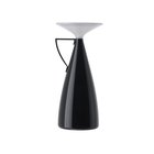 Kartell - Camomille LED-akkukäyttöinen pöytävalaisin, musta, korkeus 24 cm
