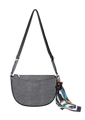DAVID JONES SHOULDER BAG CM7054F-SILVER