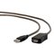 Kaapeli Gembird USB 2.0 AM-AF 10M, musta – kuva 1