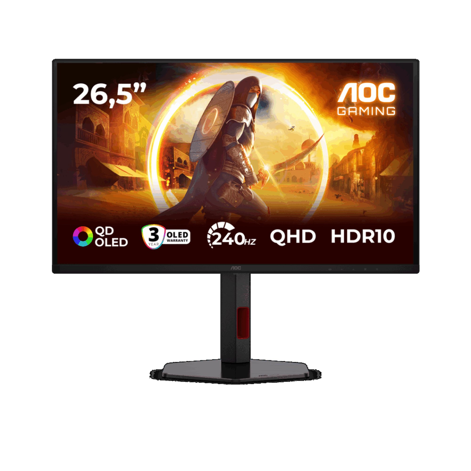 AOC Gaming Q27G4ZDR 27' QD-OLED 240Hz pelinäyttö