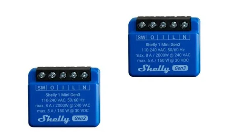 Shelly Plus 1 Mini Gen3 (Dual pack)