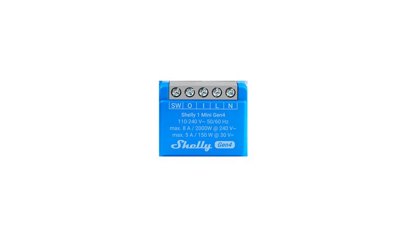 Shelly 1 Mini Gen4 älyrele, sininen