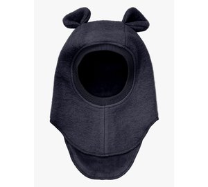 Huttelihut Kypärämyssy Merinovilla + Korvat, Dark Navy, 53