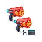 X-Shot Excel Double Fury 4 Combo Foam Blaster Pack (16 Darts 3 Cans)