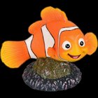 Flamingo Aquarium Deco Leto Clownfish Orange 9 x 6 x 8 cm