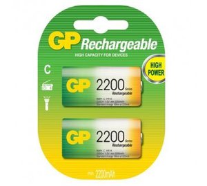 GP NiMH 2200 mAh (C) 2 kpl