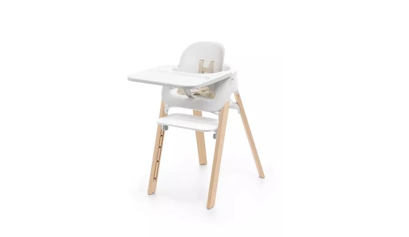Stokke Steps syöttötuoli bambu white – kuva 1/2