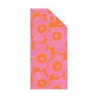Marimekko Unikko Kylpypyyhe 70x150 Cm Pinkki / Oranssi - Pyyhkeet & Kylpypyyhkeet Puuvilla Vaaleanpunainen - 075753-230