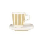 Marimekko Oiva / Piccolo Espressokuppi Hiekanvärinen - Espressokupit Kivitavara Valkoinen - 075443-180