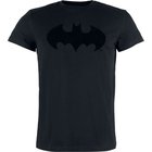 Batman - Batman - Logo- Flock Print - T-paita - Miehet - Musta