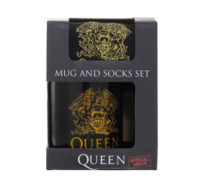 Queen - Logo - Tassen-Socken-Set - Muki - Ei määritelty - multicolor