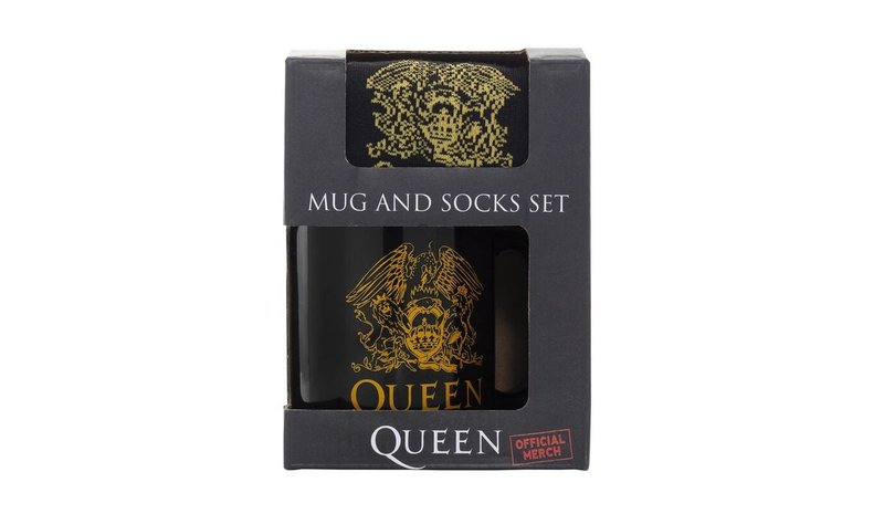 Queen - Logo - Tassen-Socken-Set - Muki - Ei määritelty - multicolor