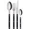 Sabre paris Bistrot Solid aterinsetti 16 osaa, musta – kuva 1