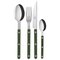 Sabre paris Bistrot Solid aterinsetti 16 osaa, vihreä – kuva 1