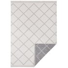 NORTHRUGS Twin Supreme Grey Cream kaksipuolinen matto, 80x150 cm