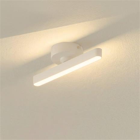 Lindby LED-kohdevalaisin Eldrin, valkoinen, 8,3W, 1-valo, rautainen