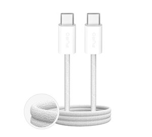 Puro Fabrik 4 100W Braided Cable USB-C - USB-C 1m - White