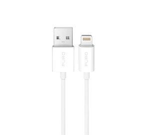 Puro TPE 12W USB-A Cable - Lightning 3m - White