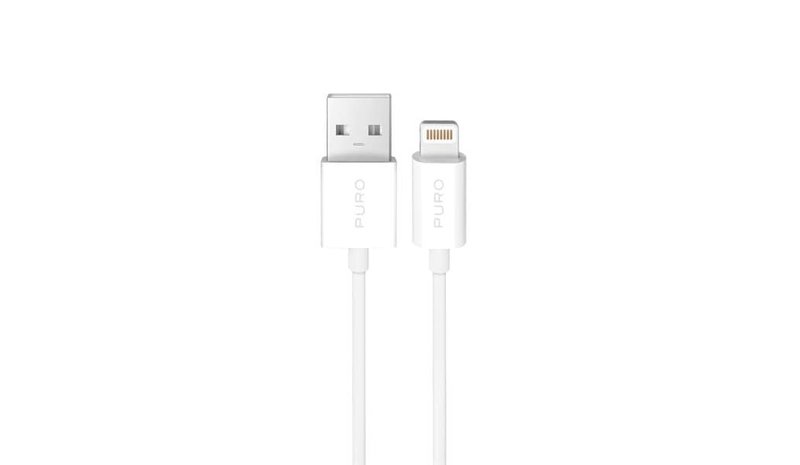 Puro TPE 12W USB-A Cable - Lightning 3m - White