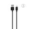 Puro White USB-A USB-C 1m Cable - Black – kuva 1