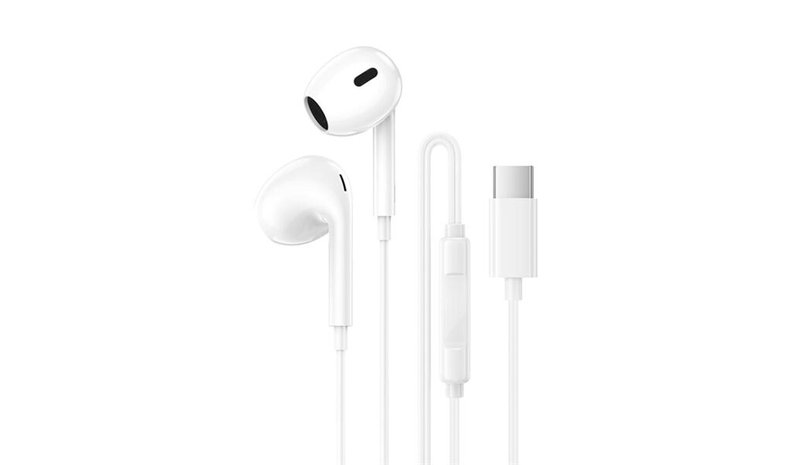 Borofone BM100 USB-C, langalliset nappikuulokkeet