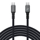 Wozinsky WPS-UY42S USB-C USB4 Cable 40Gb/s 240W 2m 4K - Black
