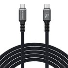 Wozinsky WPS-UY415S USB-C USB4 Cable 40Gb/s 240W 1.5m 4K - Black