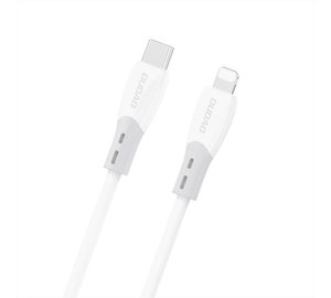 Dudao L25SX 30W USB-C - Lightning Cable with Soft Silicone Braid 2m - White