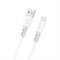 Dudao L25ST 5 A USB-A - USB-C Cable with Soft Silicone Braid 1 m - White – kuva 1