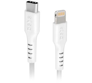SBS TECABLELIGTC1W USB-C - Lightning Cable MFi Certified 1m - White