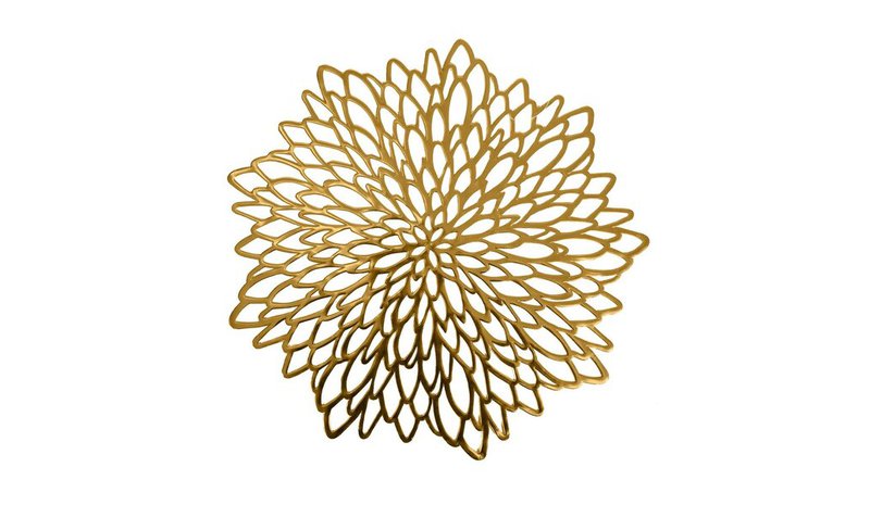 Tabletti FIORE, D38cm, kultainen