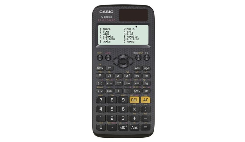 Koululaskin Casio FX 85 CE X, musta – kuva 1/1