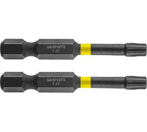 Grafiittiset iskukärjet Tx25 x 50mm, 2 kpl.