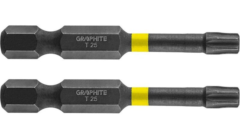 Grafiittiset iskukärjet Tx25 x 50mm, 2 kpl.