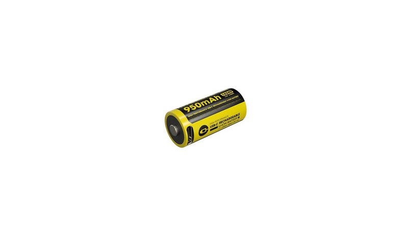 Akku NITECORE 16340 NL169R 950mAh USB-C – kuva 1/1