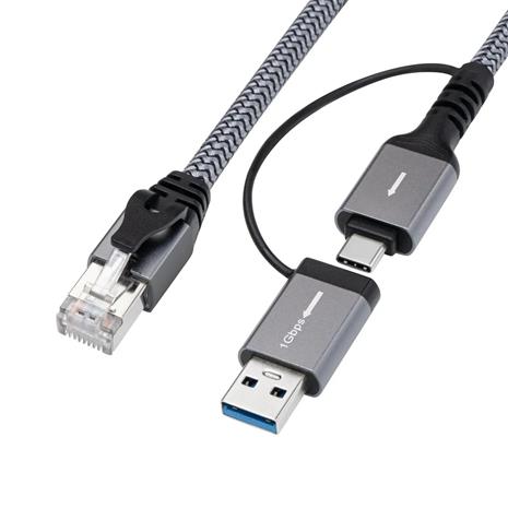 Microconnect CAT6 FTP to USB A-C adapter -kaapeli, 3m